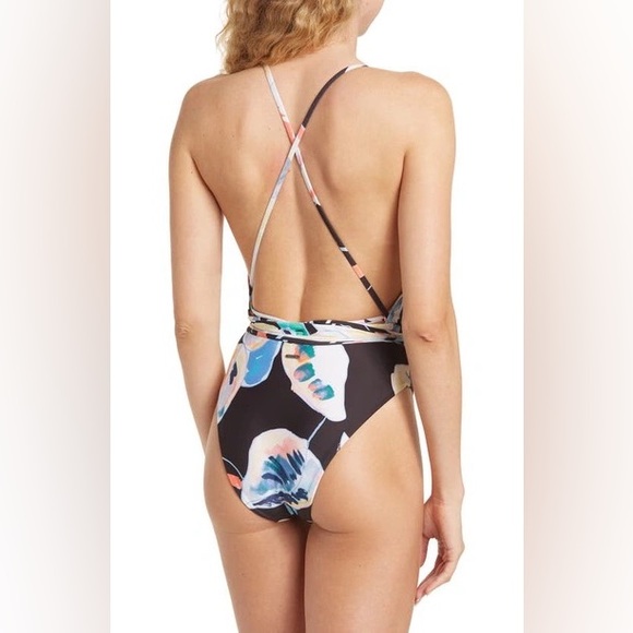 MAAJI TIME TO BLOOM SAFARI PLUNGE REVERSIBLE ONE-PIECE SWIMSUIT- NEW - Picture 2 of 6